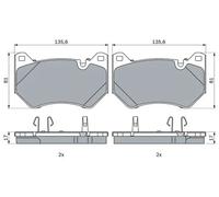 BOSCH 0 986 424 965 Brake pad set