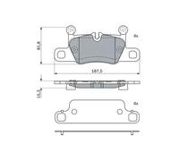 BRAKE PAD SET DISC BRAKE 0 986 424 972
