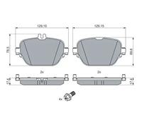 Bosch 0986460039 Brake Pad Set (BP2752)