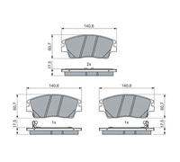 BOSCH 0 986 460 076 Brake pad set