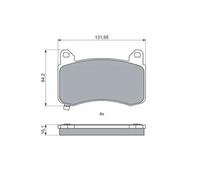 BOSCH 0 986 460 085 Brake pad set
