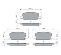 BOSCH 0 986 460 086 Brake pad set