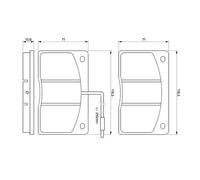 Brake pads 0 986 460 932 BOSCH for JAGUAR RENAULT