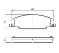Brake pads 0 986 460 960 BOSCH for OPEL ISUZU
