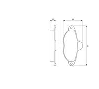 Brake pads 0 986 460 968 BOSCH for FIAT CINQUECENTO