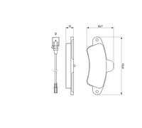 BOSCH 0 986 460 991 Brake pad set