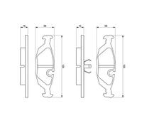 BOSCH 0 986 460 996 Brake pad set