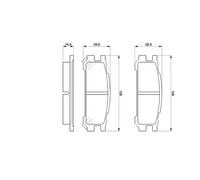 BOSCH 0 986 461 143 Brake pad set