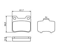 Fits BOSCH 0 986 466 871 Brake Pad Set, disc brake 0 986 466 871 Brak ⭐UK Stock⭐