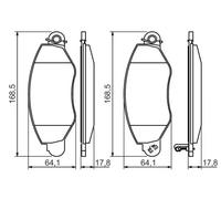 BOSCH 0 986 494 037 Brake pad set