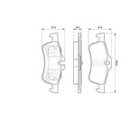 Brake pads 0 986 494 063 BOSCH for MINI MINI MINI Convertible
