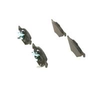 Bosch BP1046 - Brake Pads Car Front Axle - Bosch Quality - Reduced Noise and Dust - ECE-R90 Certified - Copper-Free - 1 Set of 4 Pads