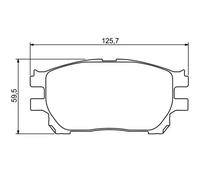 Bosch Front Brake Pad Set 0986494212 for Toyota Previa/Estima II 1CD FTV 2AZ FE