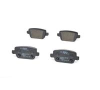 Bosch BP1150 - Brake Pads Car Rear Axle - Bosch Quality - Reduced Noise and Dust - ECE-R90 Certified - Copper-Free - 1 Set of 4 Pads - With Accessories