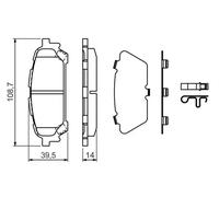 BOSCH 0 986 494 232 Brake pad set