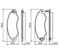 BOSCH 0 986 494 300 Brake pad set