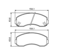 BOSCH 0 986 494 314 Brake pad set