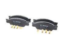 Bosch BP1263 - Brake Pads Car Front Axle - Bosch Quality - Reduced Noise and Dust - ECE-R90 Certified - Copper-Free - 1 Set of 4 Pads - With Accessories