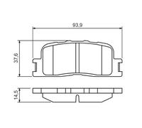 BOSCH 0 986 494 359 Brake pad set