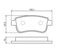 Brake pads 0 986 494 452 BOSCH