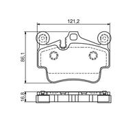 BOSCH 0 986 494 567 Brake pad set