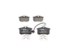 Bosch BP307 - Brake Pads Car Rear Axle - Bosch Quality - Reduced Noise and Dust - ECE-R90 Certified - Copper-Free - 1 Set of 4 Pads - With Accessories