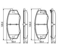 BOSCH 0 986 494 692 Brake pad set