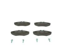BOSCH Brake pad set 0 986 494 730 Low-Metallic with anti-squeak plate, with bolts/screws with accessories VAUXHALL: Vivaro Van, Vivaro Minibus