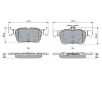 BOSCH 0 986 494 888 Brake pad set