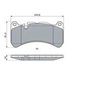 Brake pads 0 986 494 965 BOSCH for MERCEDES-BENZ CLK CLK Convertible SLK