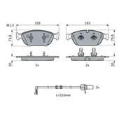 BOSCH 0 986 494 986 Brake pad set