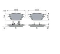 BOSCH 0 986 494 988 Brake pad set