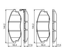 New Brake Pad Set, disc brake for CHEVROLET CHEVROLET (SGM):EPICA,TOSCA