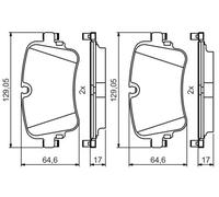 Bosch 0986495426 Brake Pad Set (BP2058)
