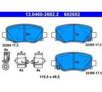 ATE Brake Pad Set 13.0460-2602.2 – Disc Brake for FIAT/JEEP 500X, Renegade SUV