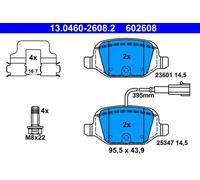 ATE 13.0460-2608.2 Brake pad set
