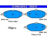 ATE Brake pad set excl. wear warning contact 13.0460-2610.2 Brake pads,Brake pad set, disc brake MERCEDES-BENZ,C-Klasse T-modell (S205)