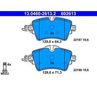 ATE Brake pad set BMW,MINI 13.0460-2613.2 34106863293,34106874034,34116860017 34106874034,34116860017