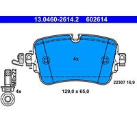 Brake pads 13.0460-2614.2 ATE for AUDI VW