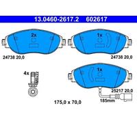 Brake pads 13.0460-2617.2 ATE for SEAT VW AUDI SKODA CUPRA