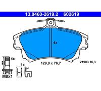 Brake pads 13.0460-2619.2 ATE for MITSUBISHI SMART