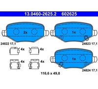 Brake pads 13.0460-2625.2 ATE for FIAT CHRYSLER