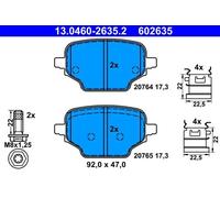 13.0460-2635.2 BRAKE PAD SET, DISC BRAKE ATE