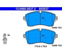 Brake pads 13.0460-2637.2 ATE for LAND ROVER RANGE ROVER EVOQUE DISCOVERY SPORT