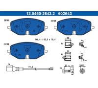 Brake pads 13.0460-2643.2 ATE for VW SKODA AUDI CUPRA FORD