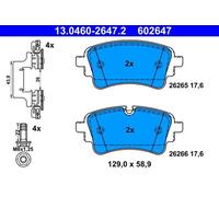 Brake pads 13.0460-2647.2 ATE for AUDI VW