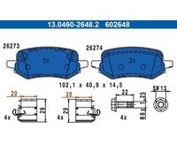 ATE 13.0460-2648.2 Brake pad set