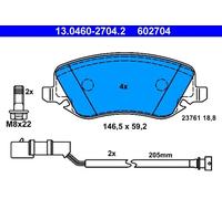 ATE Brake Pad Set 13.0460-2704.2 - Disc Brake for Lancia Thesis 2.4L