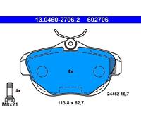 ATE 13.0460-2706.2 Brake pad set