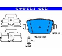 ATE 13.0460-2723.2 Brake pad set